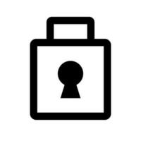 Simple padlock icon. Security lock. Vector. vector