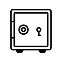 Box type safe icon. Strongbox. Vector. vector