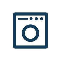 Square washing machine. Laundry or washer. Vector. vector