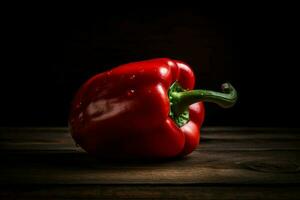 Organic red pepper background. Generate Ai photo