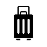 Suitcase silhouette icon. Luggage. Vector. vector