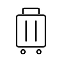 Cute suitcase icon. Luggage. Vector. vector