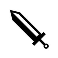 espada icono. cuchilla. arma. juego artículo. vector. vector