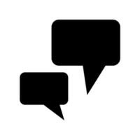 Discussion silhouette icon. Conversation icon. Vector. vector