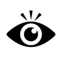 Notice eye silhouette icon. Surprise eye. Vector. vector