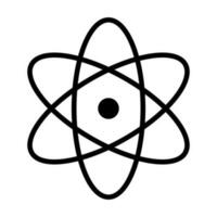 Nucleus and orbital electrons. Atom. Vector. vector