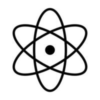 Nucleus and orbital electrons. Atom. Vector. vector