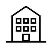 Building icon with windows. Vector. vector