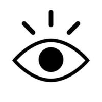 Pop eye icon. Notice and emphasis. Reaction eye. Vector. vector