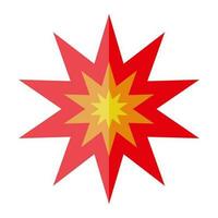 Explosion effect. Bombing icon. Vector. vector