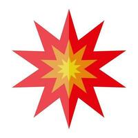 Explosion effect. Bombing icon. Vector. vector