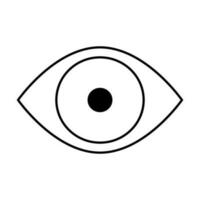 Simple big eye icon. Vector. vector