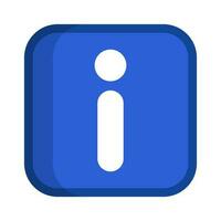 Modern square information icon. Vector. vector