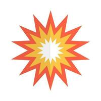 Explosion icon. Explosion impact. Bombing. Vector. vector