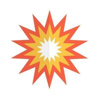 Explosion icon. Explosion impact. Bombing. Vector. vector