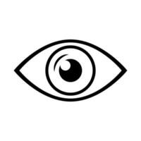 Simple glossy eye icon. Vector. vector