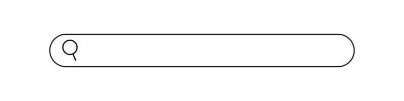 A search box with a wide width. Internet search box. Copy space. Vector. vector