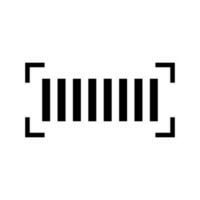 Barcode scan icon. One-dimensional code. Vector. vector