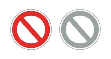 Stop symbol set. Regulations and restrictions. Vectors. vector