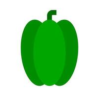 Green bell pepper icon. Vegetable cooking ingredient. Vector. vector