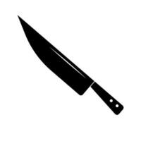 cocina cuchillo silueta icono. herramienta. vector. vector
