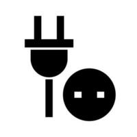 Outlet and round socket icon. Charging plug and charging outlet socket. Vector. vector