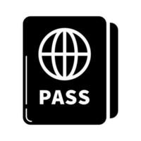 Passport icon in flat design. Vector. vector