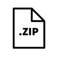 ZIP file data icon. Compressed data storage. Vector. vector