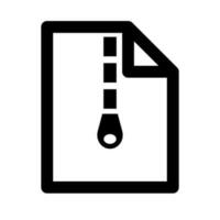 Simple ZIP file icon. Compressed file. Vector. vector