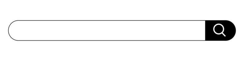 Search box with wide input space. Internet search box. Vector. vector