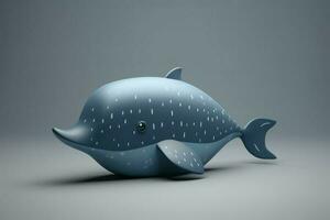 Blue whale. Generate Ai photo