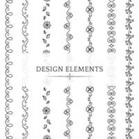Collection divider vector design element