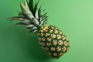 Ripe pineapple fruit mockup. Generate Ai photo