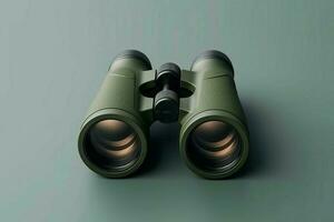 Binocular lens object. Generate Ai photo