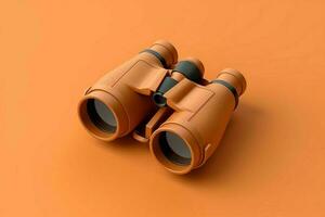 Binocular lens background. Generate Ai photo
