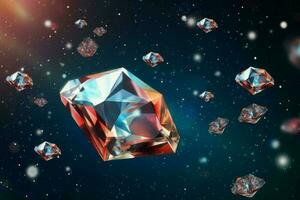 diamante Bosquejo. generar ai foto