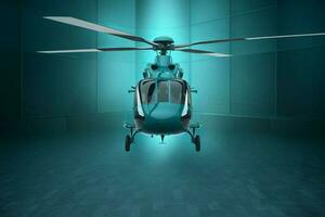 helicóptero parte superior ver antecedentes. generar ai foto