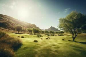 golf curso. generar ai foto