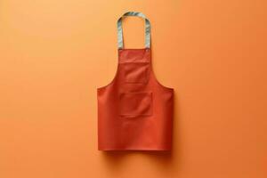 Red apron. Generate Ai photo