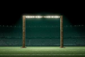 American football gate. Generate Ai photo