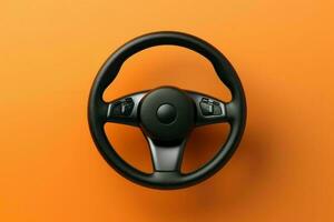 Steering wheel. Generate Ai photo