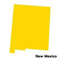 New Mexico map with USA flag. USA map vector