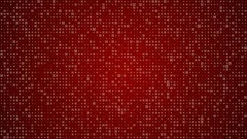 Abstract geometric background of squares. Red pixel background with empty space. Vector illustration.