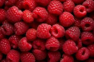 Raspberry background. Generate Ai photo