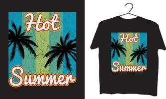 diseño de camiseta de verano vector