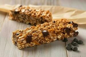 Oatmeal bar granola. Generate Ai photo