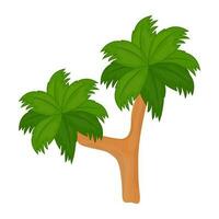 Flat tree icon vector
