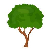 Flat tree icon vector