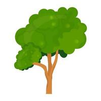 Flat tree icon vector