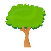 Flat tree icon vector